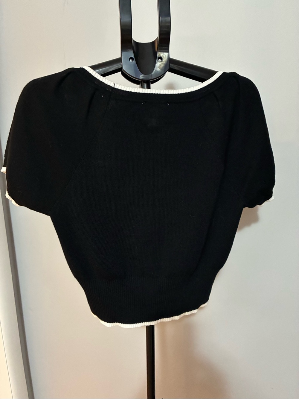 Black Sweater Top and Skirt Set - Picture 4 of 8